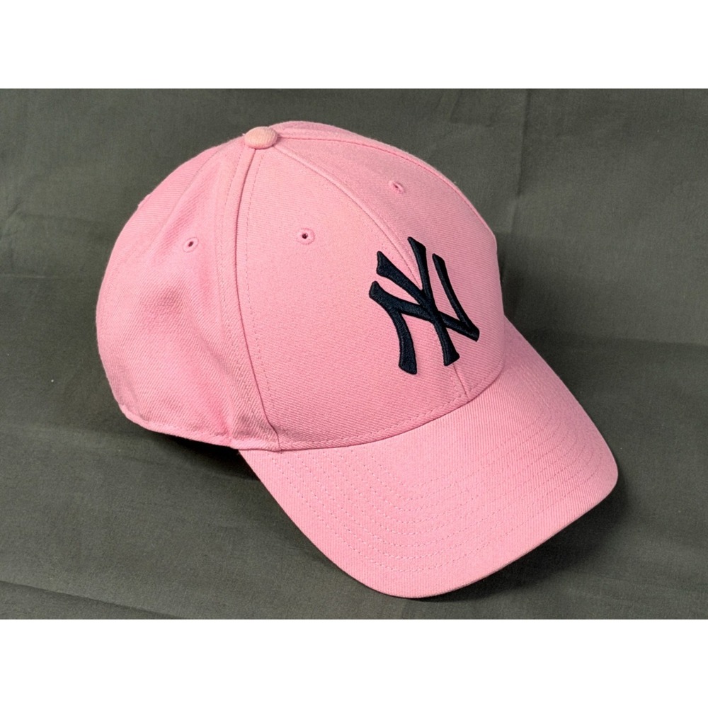 '47‎ Brand New York Yankees Pink Wool Blend Adjustable Strapback Hat OSFA MLB